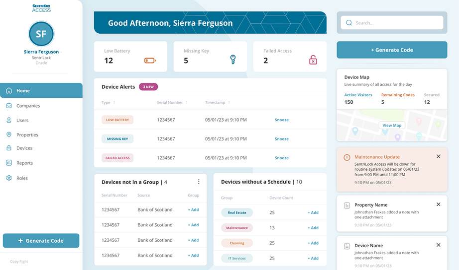 Key Management Dashboard